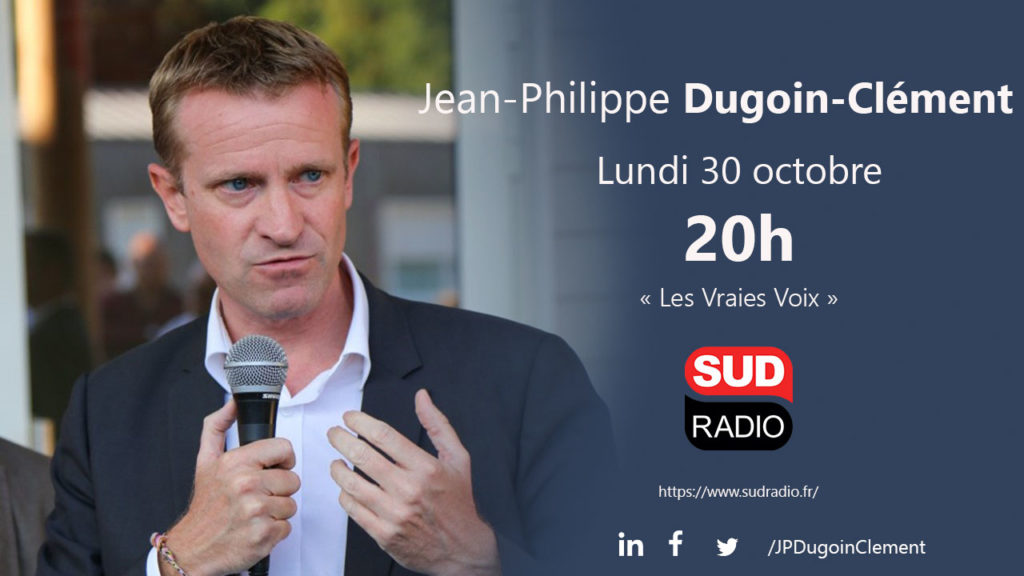 Jean Philippe Dugoin Clément invité de Sud Radio