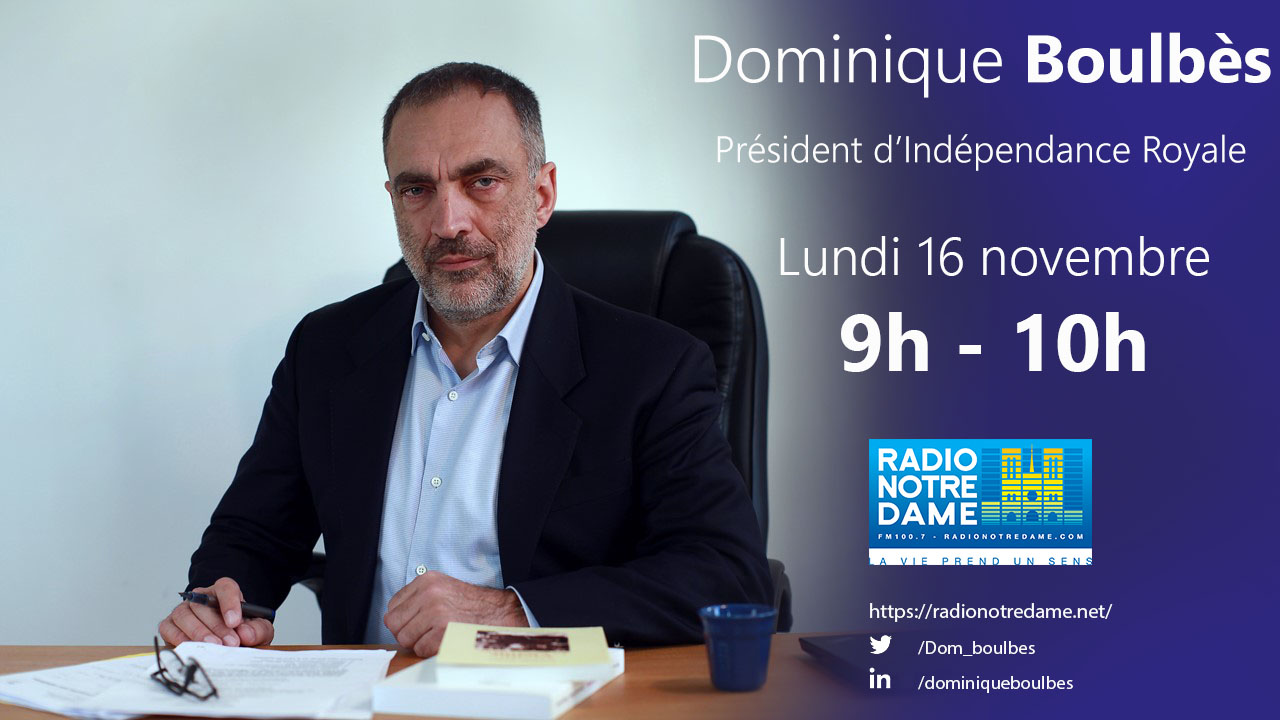 Dominique Boulbès sera l'invité de Radio Notre Dame