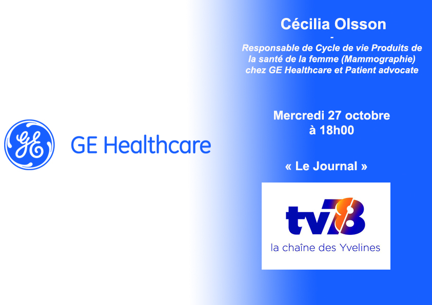 Passage de Cécilia Olsson, GE Healthcare, sur TV78
