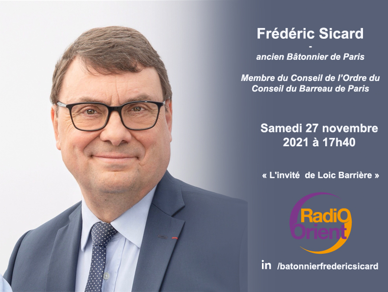 Interview de Frédéric Sicard sur Radio Orient