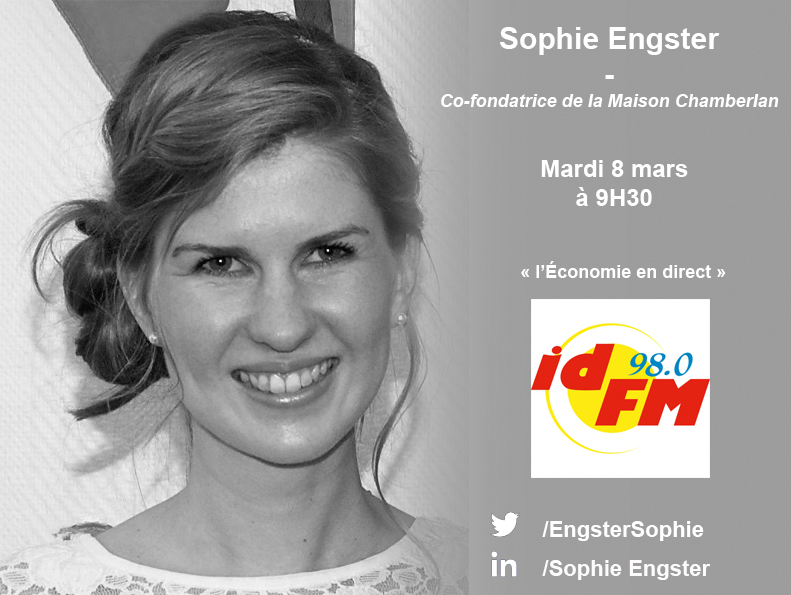 Passage de Sophie Engster, co-fondatrice de Chamberlan, sur IDFM «l’Économie en direct»