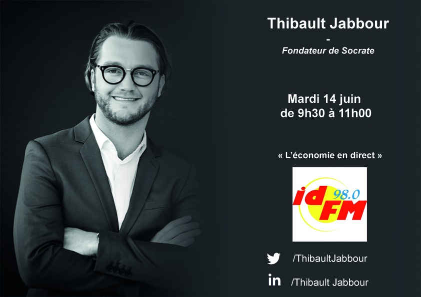 Passage de Thibault Jabbour, fondateur de Socrate, sur IDFM Radio