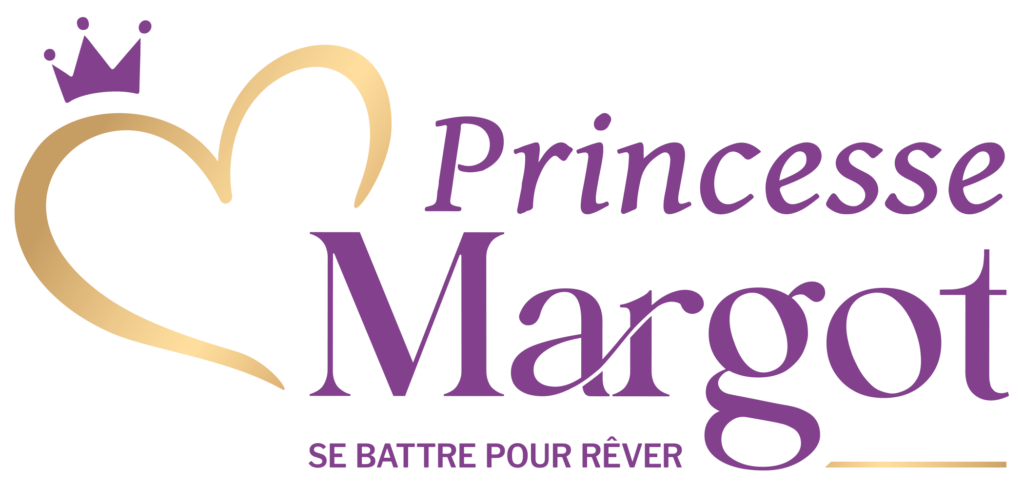 Logo Princesse Margot avec couronne et cœur.